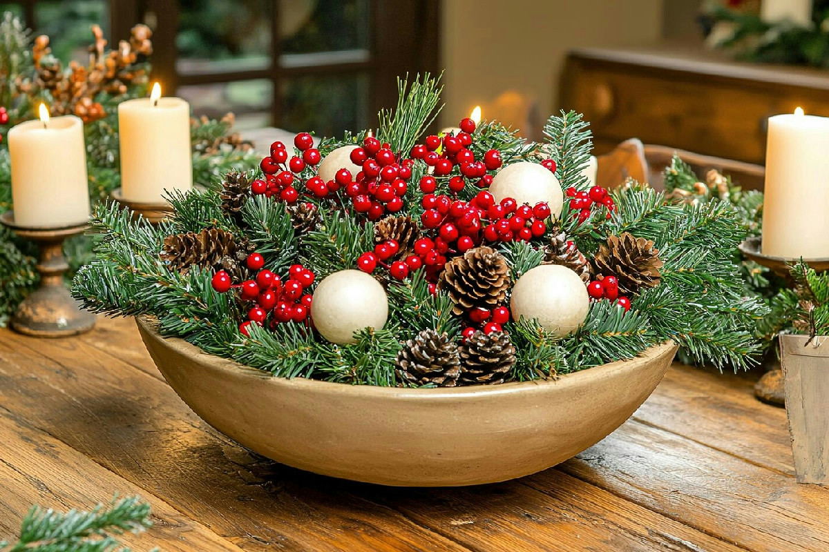 Centrotavola natalizio semplice e originale per rendere magica l’atmosfera in casa