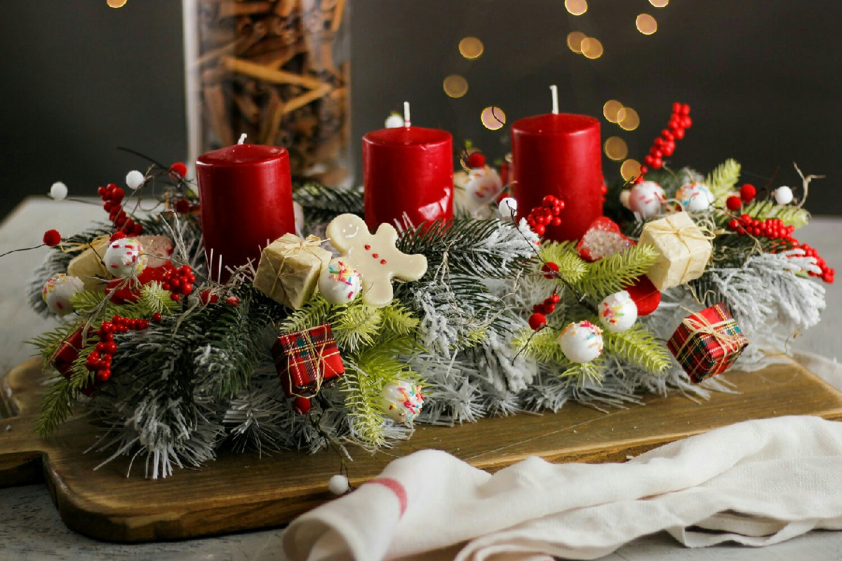 Centrotavola natalizio semplice e originale per rendere magica l’atmosfera in casa