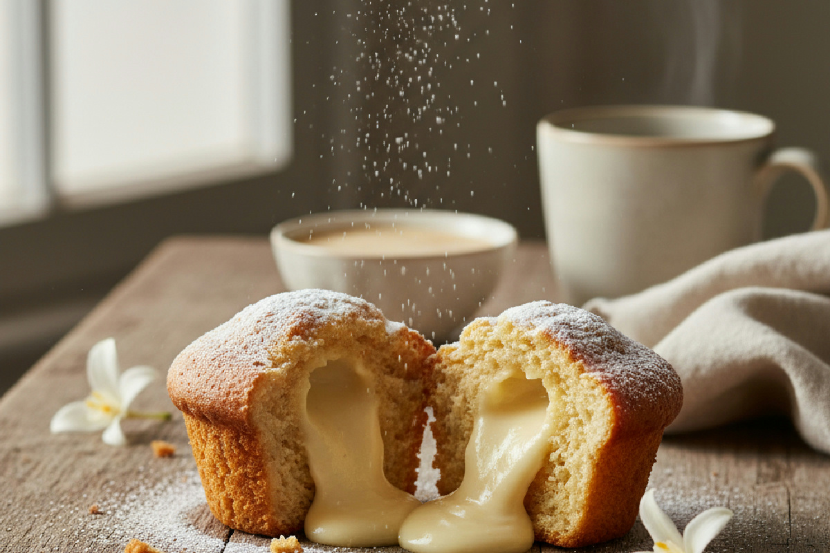Se a colazione non sai cosa mangiare ti salverà questo muffin alla vaniglia dal cuore incredibile
